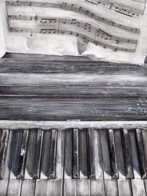 The Old Piano - Original Artwork
